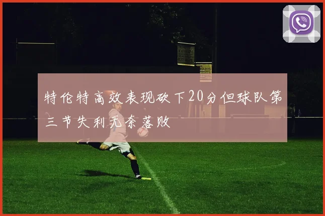 特伦特高效表现砍下20分但球队第三节失利无奈落败